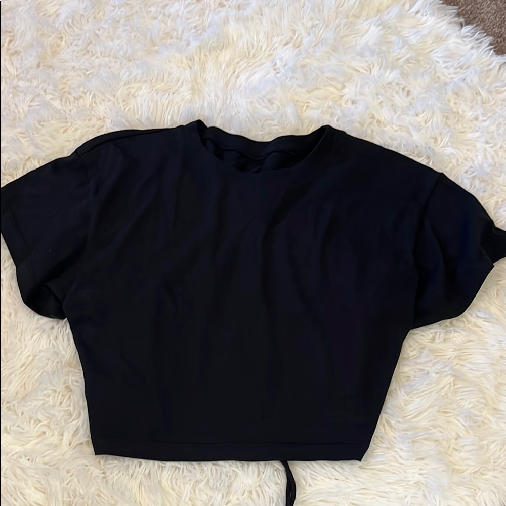 Savage X Fenty Black Crop Boxy T-Shirt